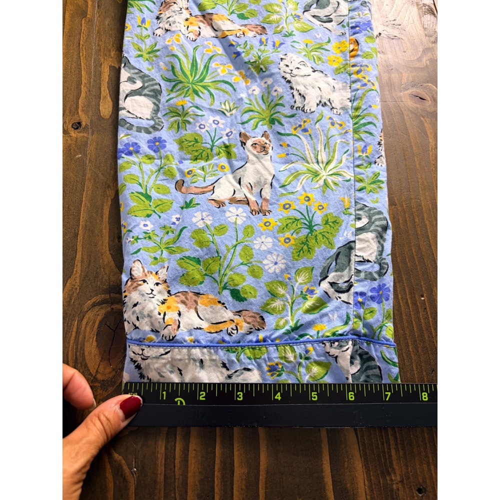 Printfresh Pajama Pants Womens S Blue Must Love Cats Print Cotton Lounge - Picture 13 of 13